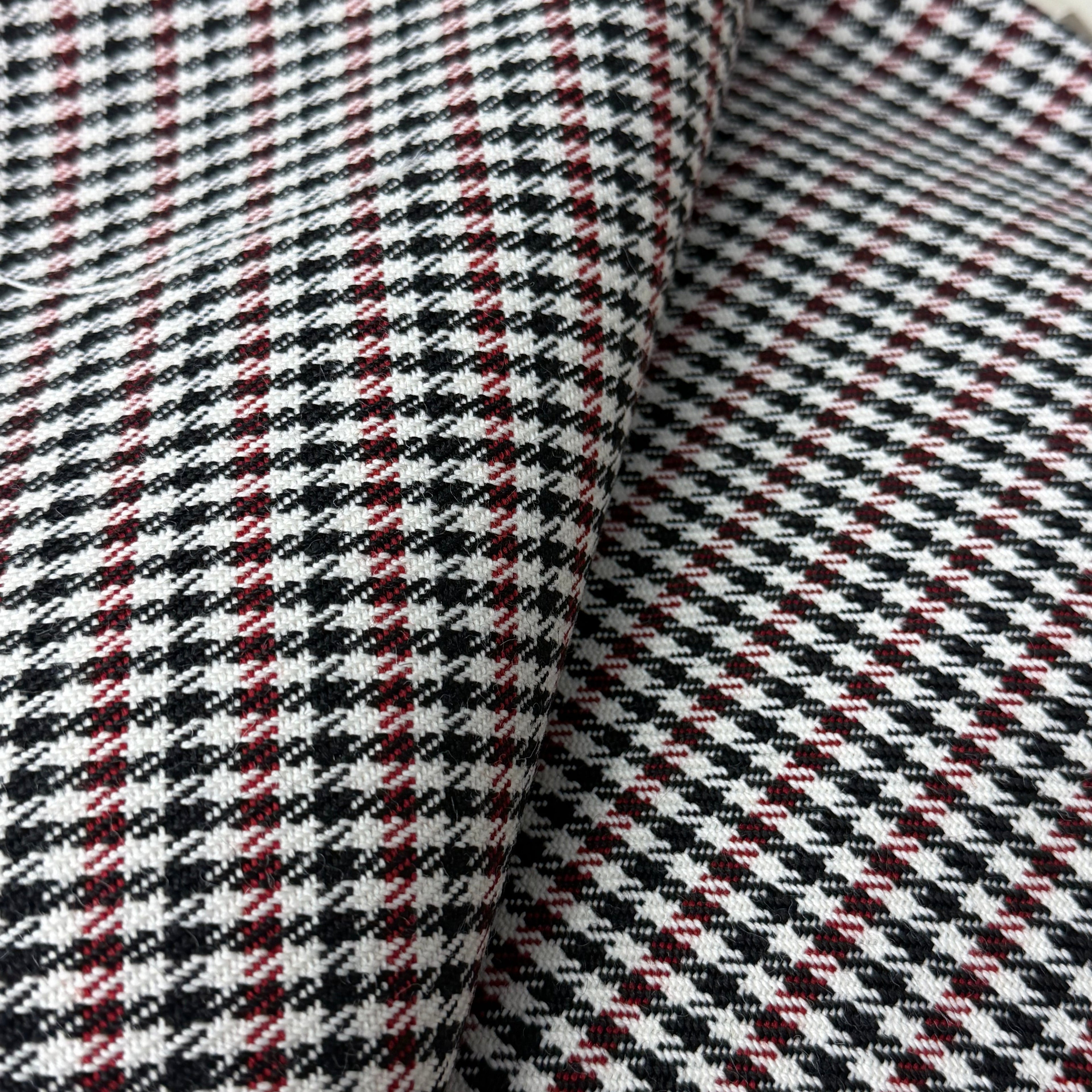 Red, White & Black Pepita Shift Boot - $65