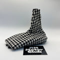 Black and White Pepita Shift Boot - $65
