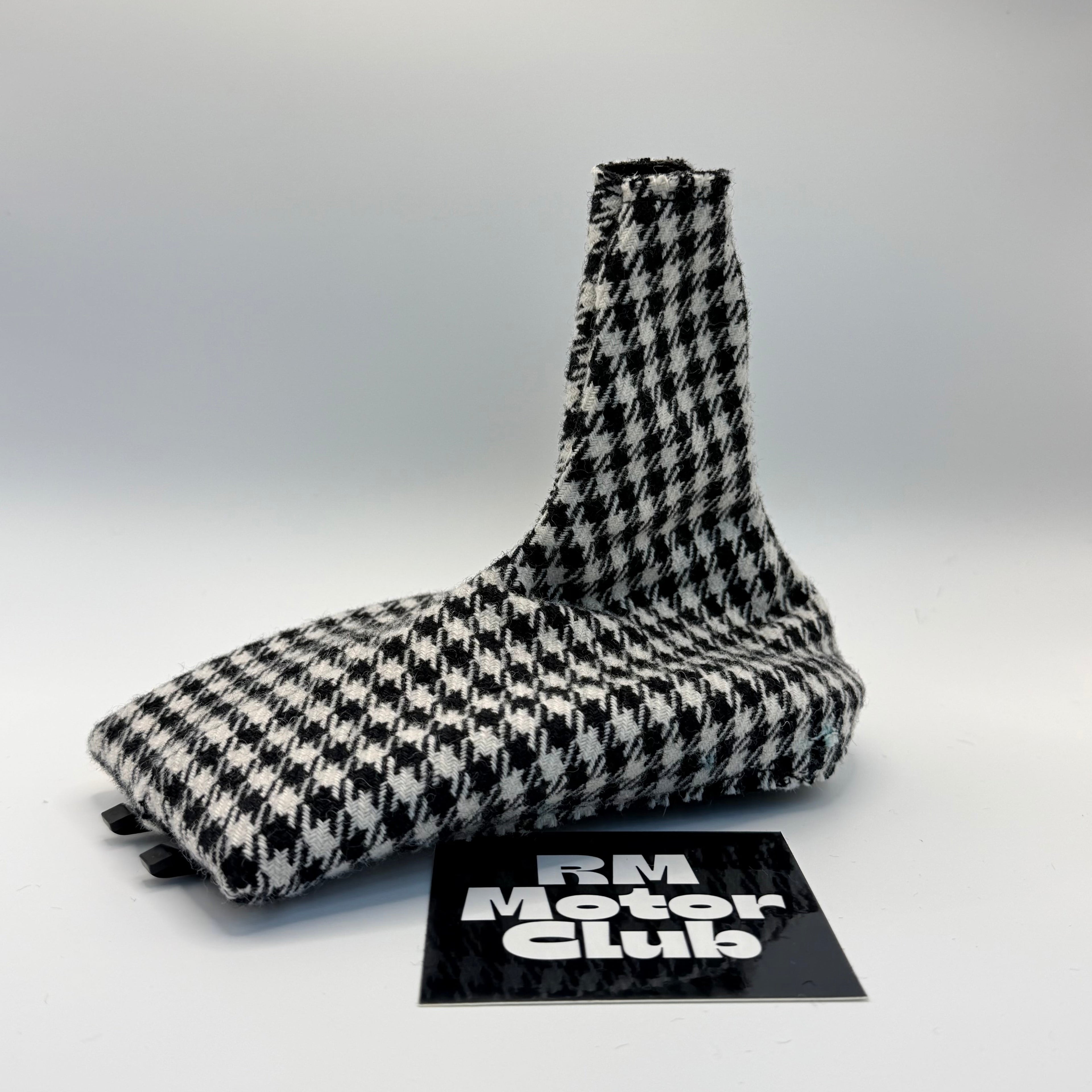 Black and White Pepita Shift Boot - $65