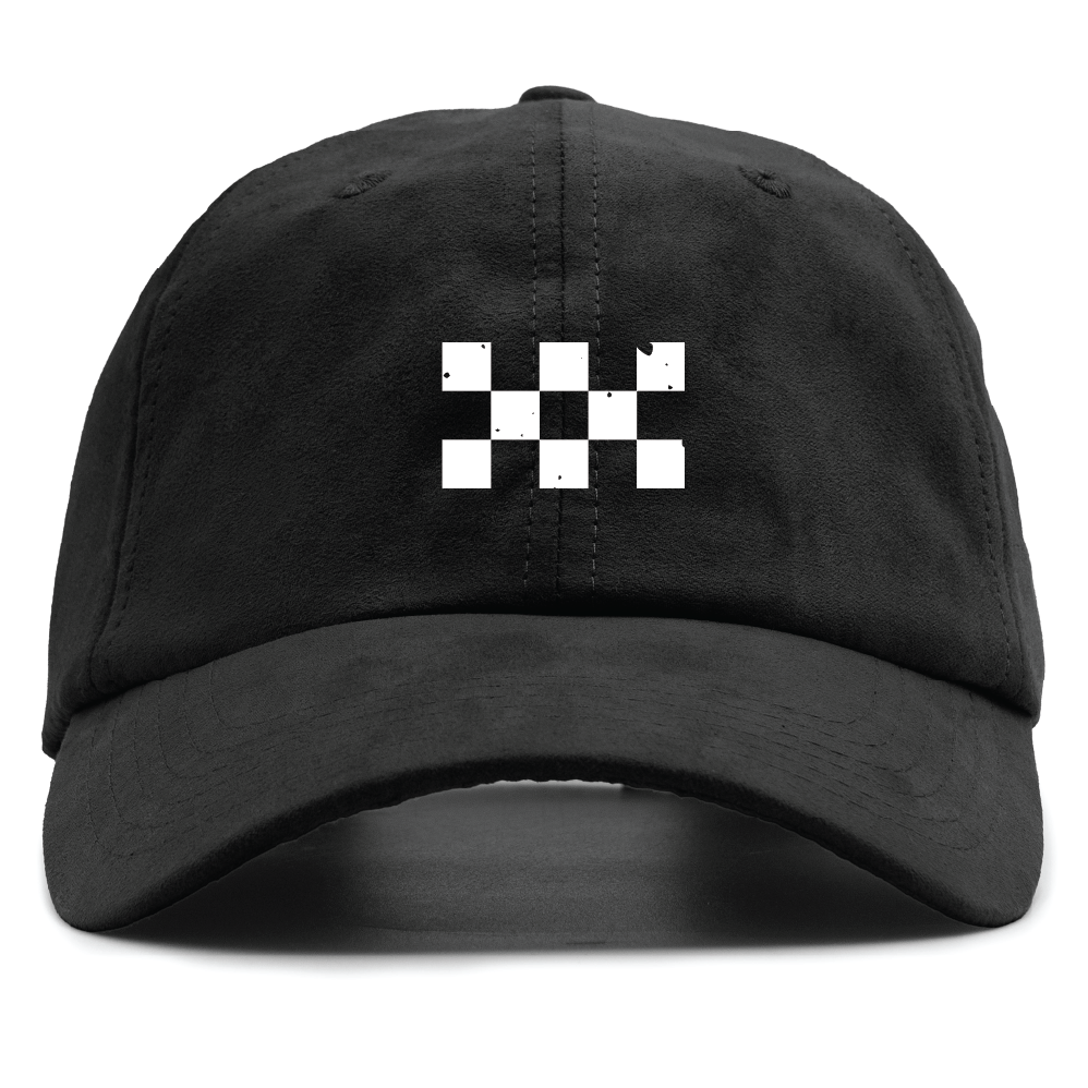 RM Dad Hat - Suede Black / White Logo - $35