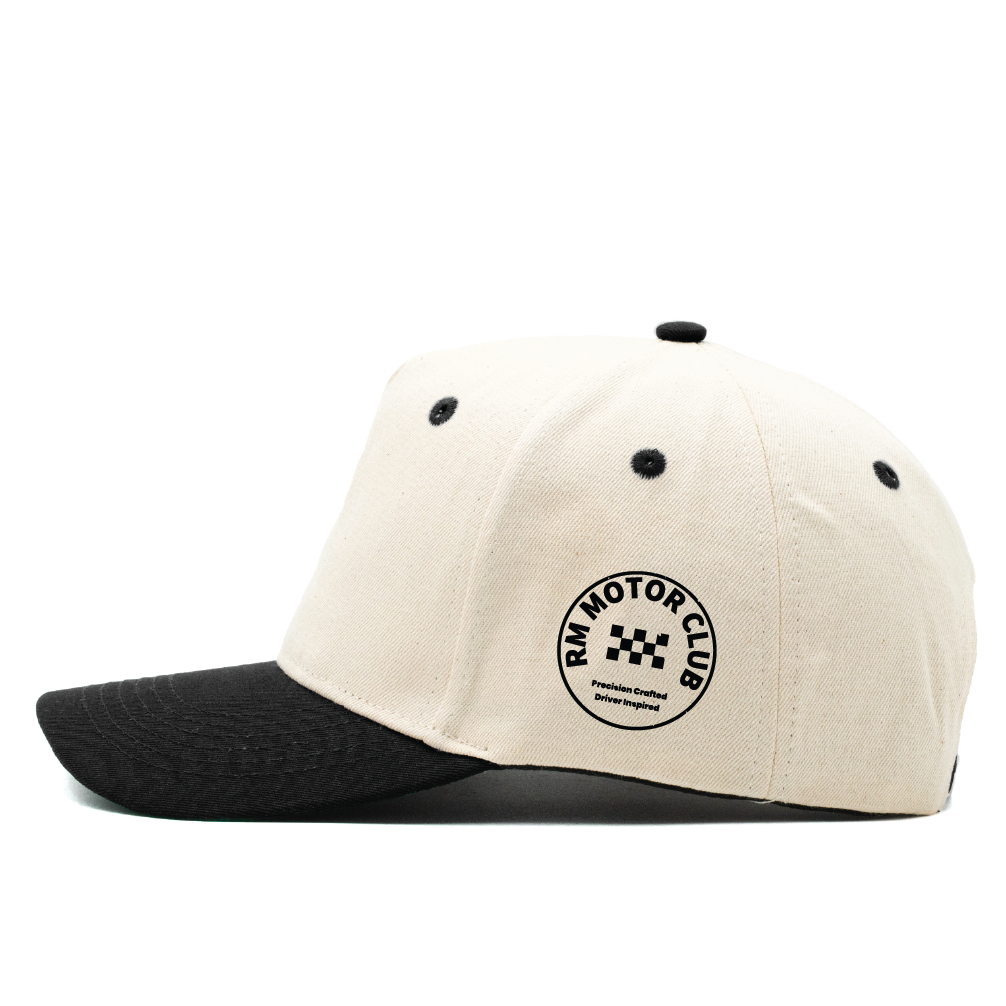 Structured Snapback - White / Black - $35
