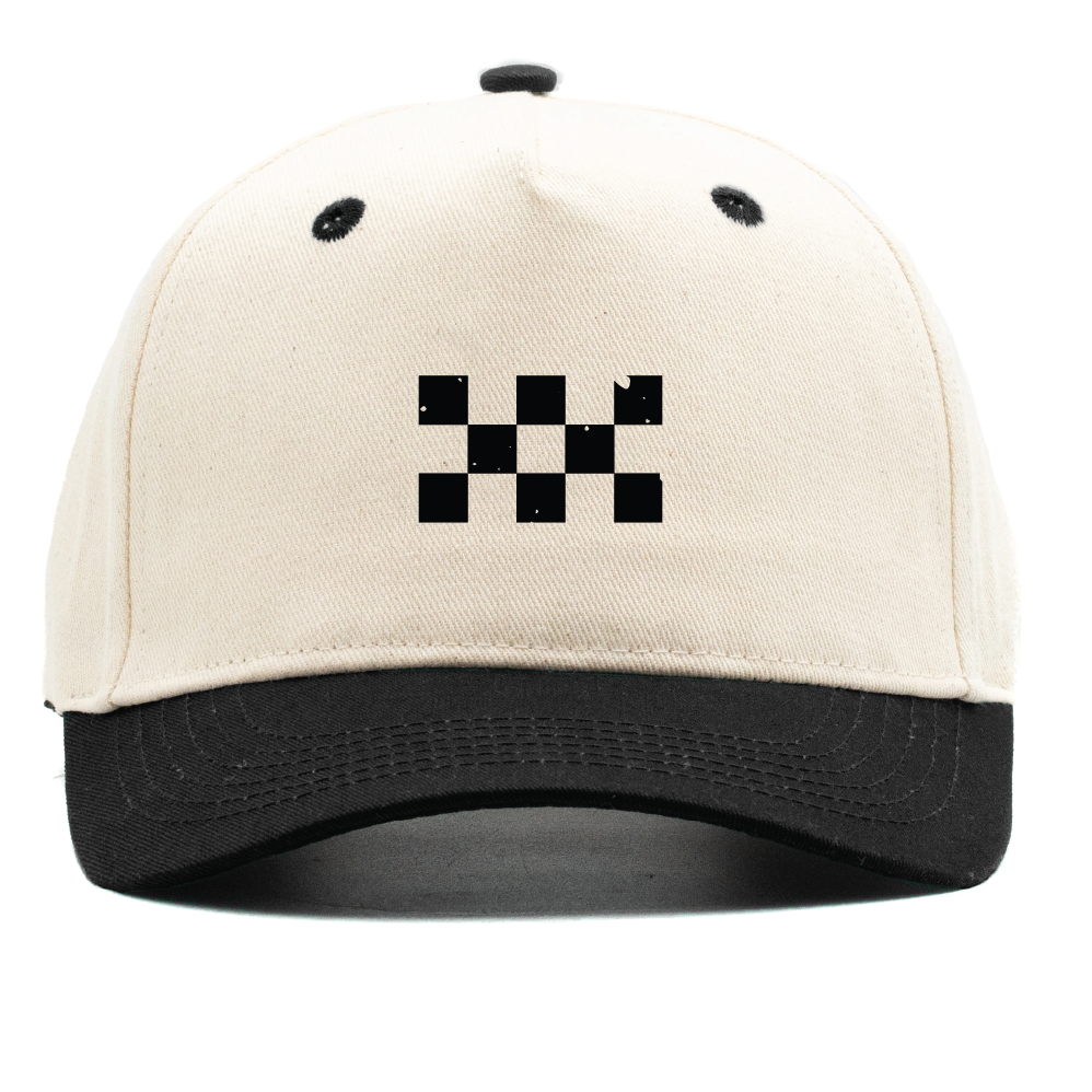 Structured Snapback - White / Black - $35