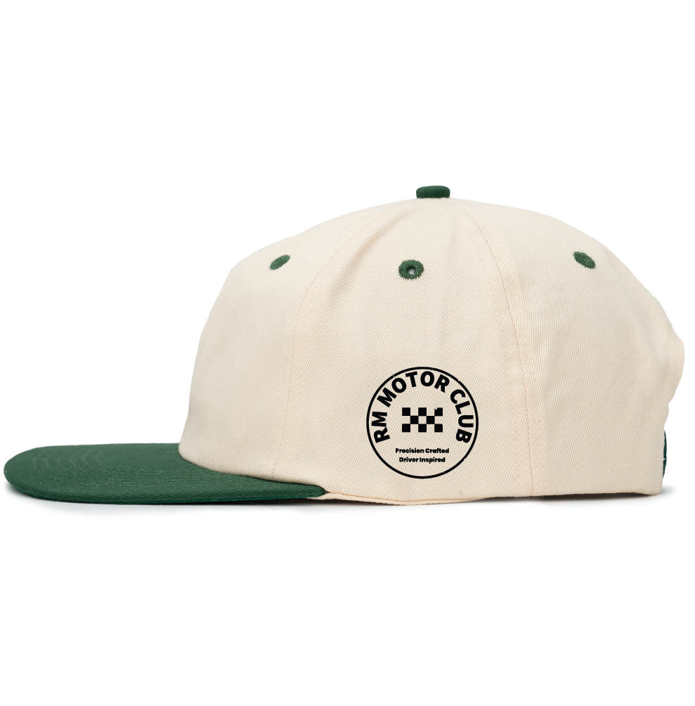 Relaxed Snapback - White / Green - $35