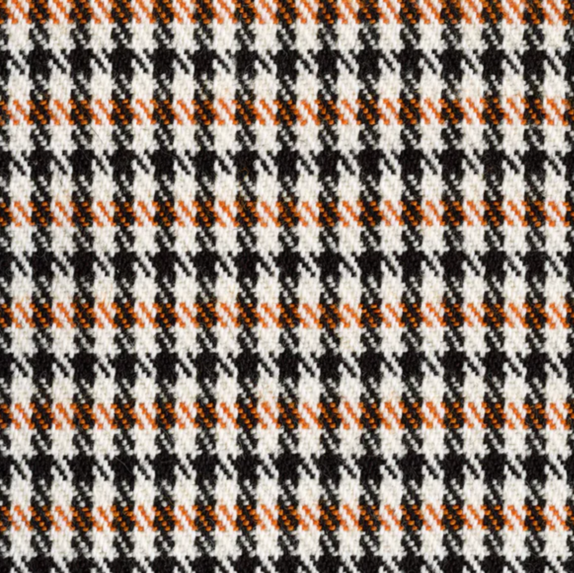 Orange, Black & White Pepita Shift Boot - $65